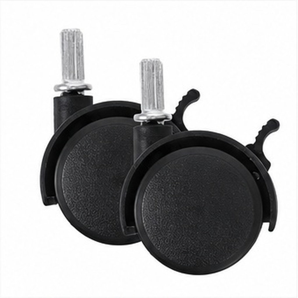 Caster Wheel - 2 ruedas giratorias con eje y