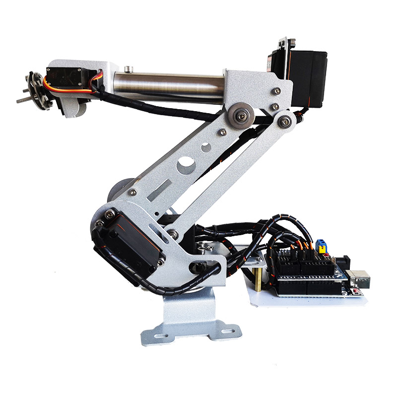 Brazo Robótico de 6 Grados de  - Robot Arm Metal reseña y precio