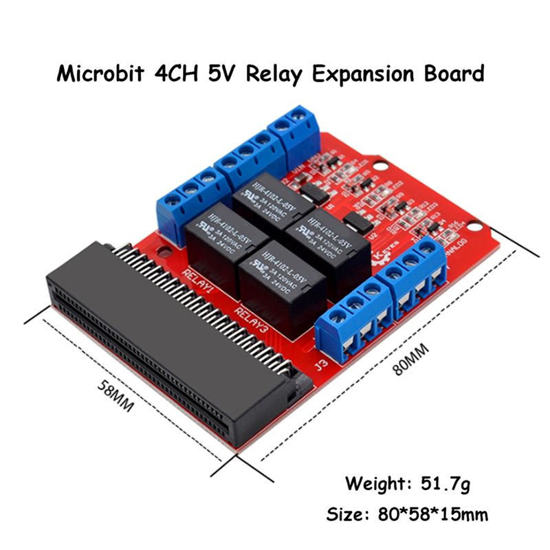 Módulo de Relé de 4 Canales SC - Microbit reseña y precio