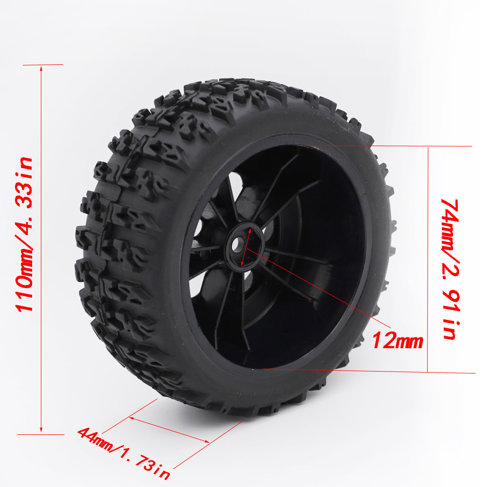 YSIDO 4 Uds 110mm 1/10 neumáti - Omni Wheel reseña y precio