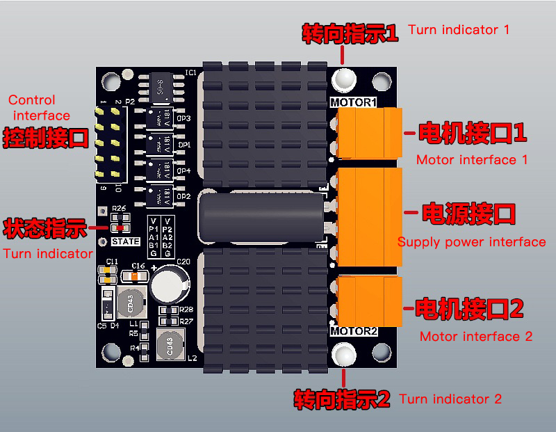 Placa de controlador de Motor  - Motor Driver Module reseña y precio