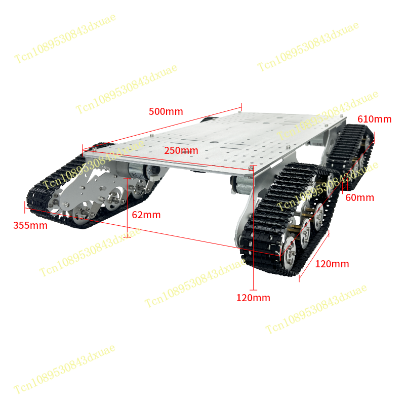 Chasis Todoterreno con Amortig - Tracked Robot Chassis reseña y precio