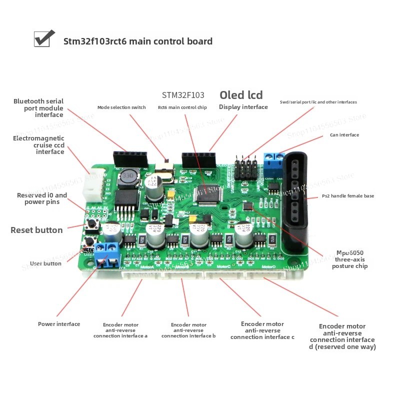 Tablero de control principal M - Line Follower Robot reseña y precio