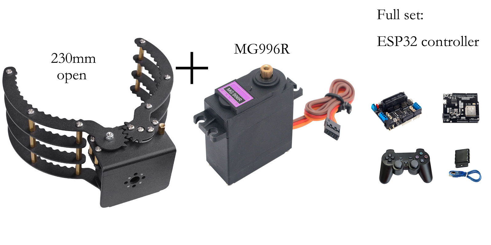 Pinzas mecánicas con abertura  - Robot Gripper reseña y precio