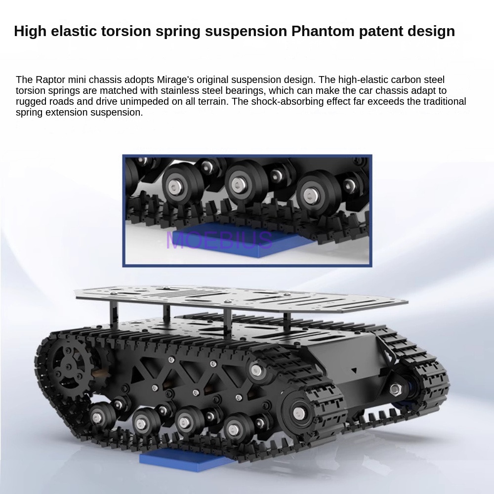 Chasis de tanque de absorción  - Tracked Robot Chassis reseña y precio