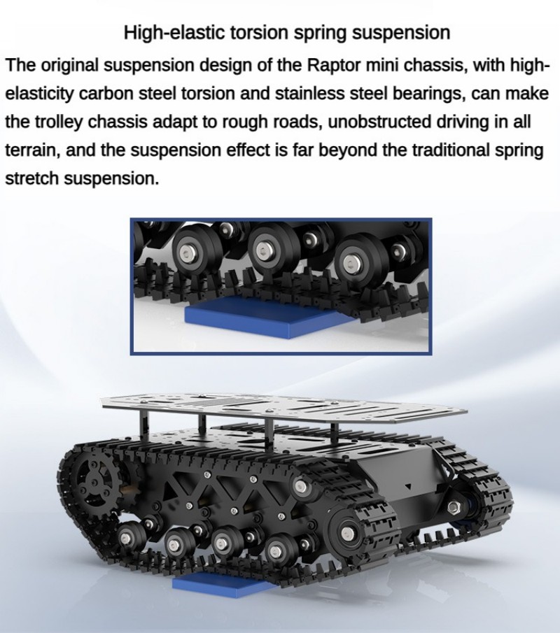 Chasis de tanque RC con capaci - Tracked Robot Chassis reseña y precio